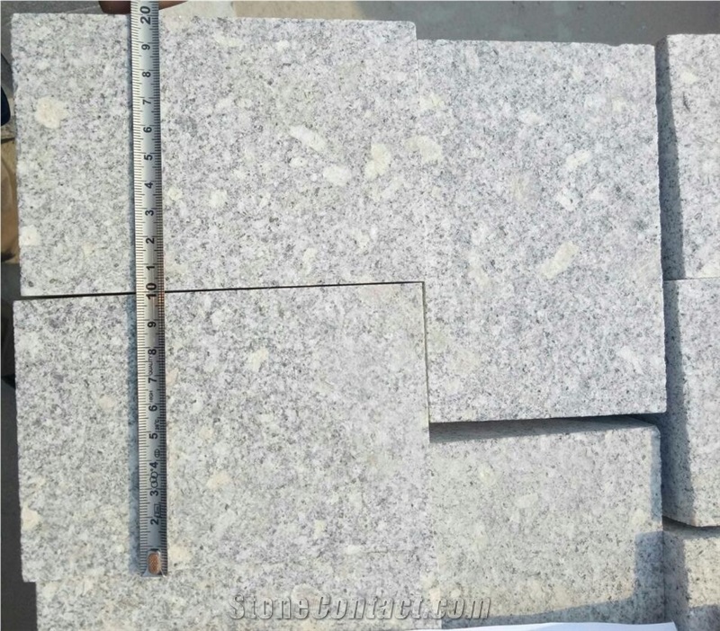 G375 Rushan Grey Paving Stone Cobble Cubes