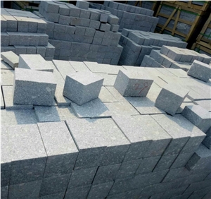 G375 Rushan Grey Paving Stone Cobble Cubes