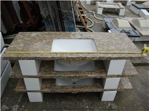Giallo Santa Cecilia Yellow Granite Vanity Bath Top