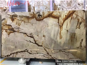 Golden Yellow Roma Quarzite Slabs Wall Panels Tile
