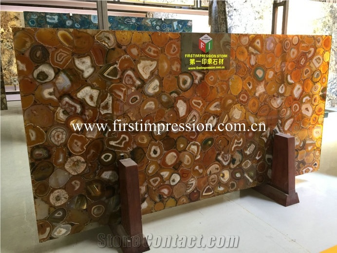 Grey Agate Semiprecious Stone Gemstone Slabs