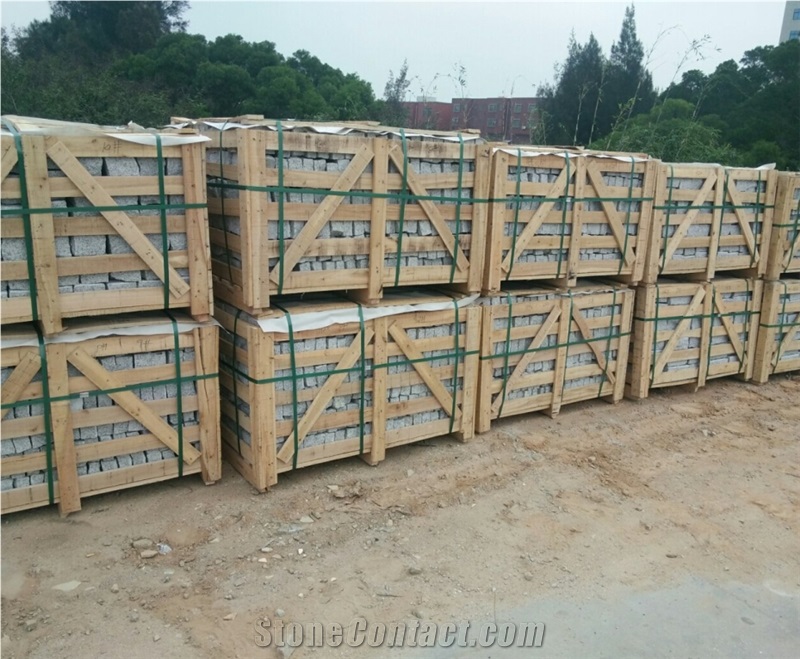 Grey Cobble Granite Stone for Paving Garden Stone