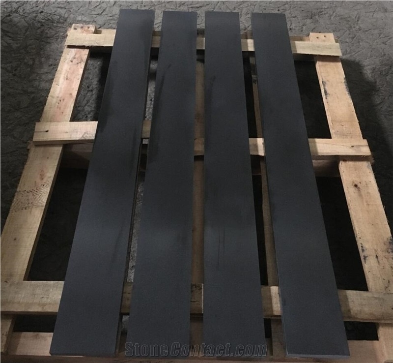 Honed Mg Black Granite Window Door Flame Surround
