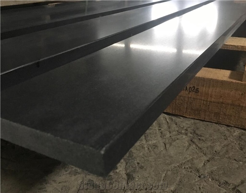 Honed Mg Black Granite Window Door Flame Surround