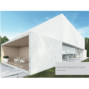 Hot Selling Calacatta White Nano Glass Slabs Tiles