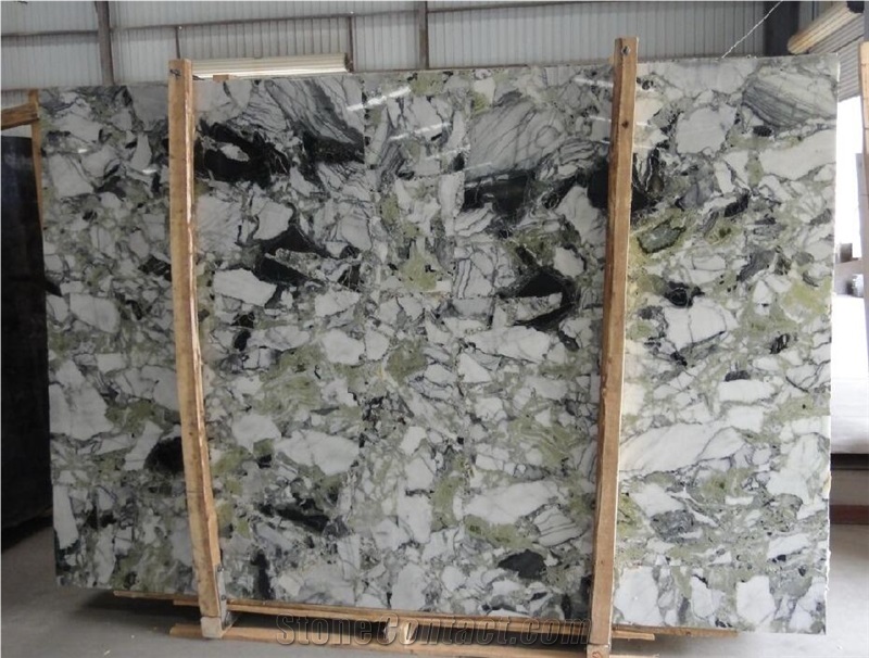 Ice Jade Green Marble Slabs