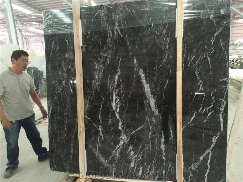 Italy Grey Net Vein Marble Slab Wall Floor Tiles