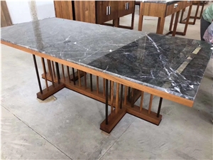 Italy Grey Net Vein Marble Slab Wall Floor Tiles