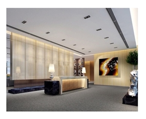 Led Translucent Stone Lobby Hotel Reception Desk