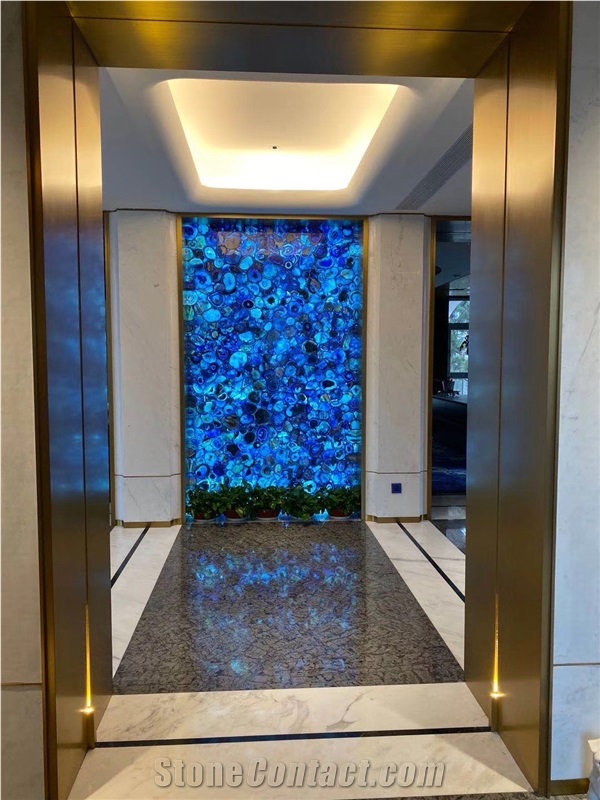 Luxury Backlit Background Blur Agate Stone