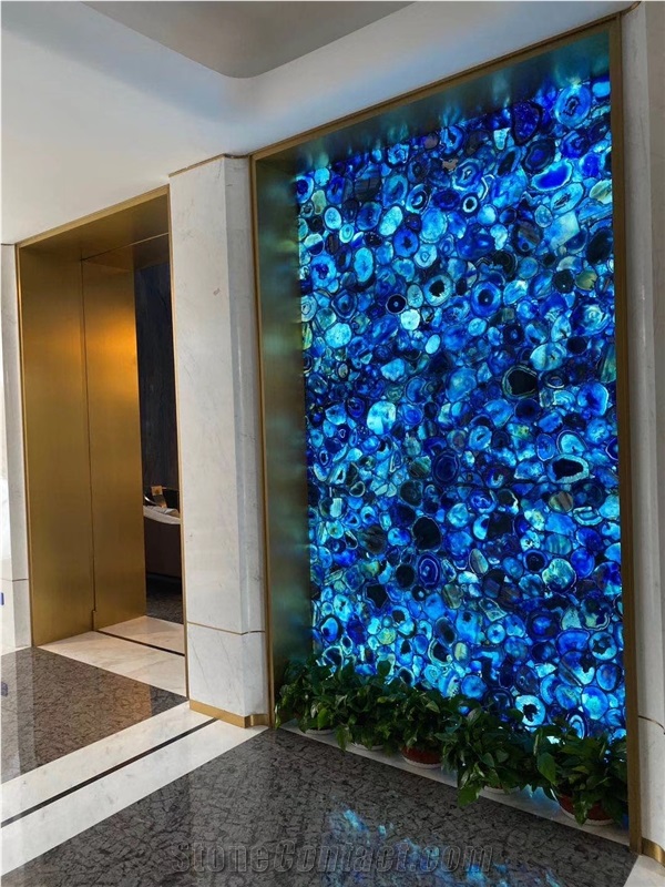 Luxury Backlit Background Blur Agate Stone