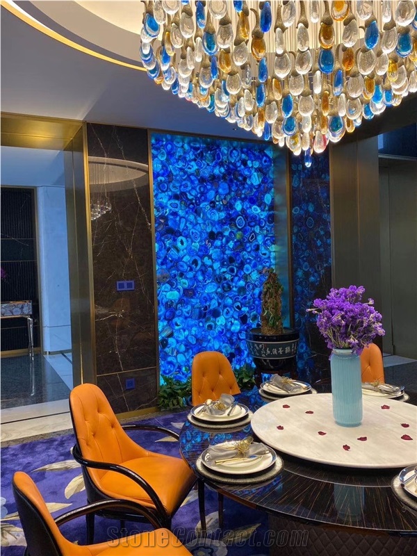 Luxury Backlit Background Blur Agate Stone