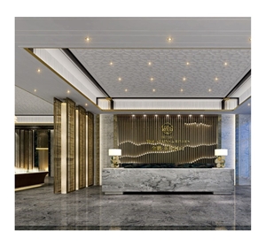 Luxury European Stylish Hotel Lobby Reception Desk