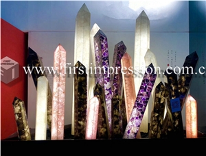 Luxury Pink Agate Gemstone Slabs for Walling