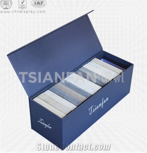 Marble Quartz Ceramic Tile Display Rack Box