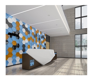 Modern Administration Building Reception Desk