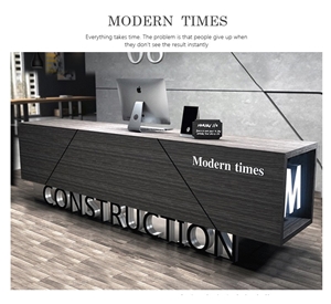 Modern Retro Small Office Counter Reception Desk