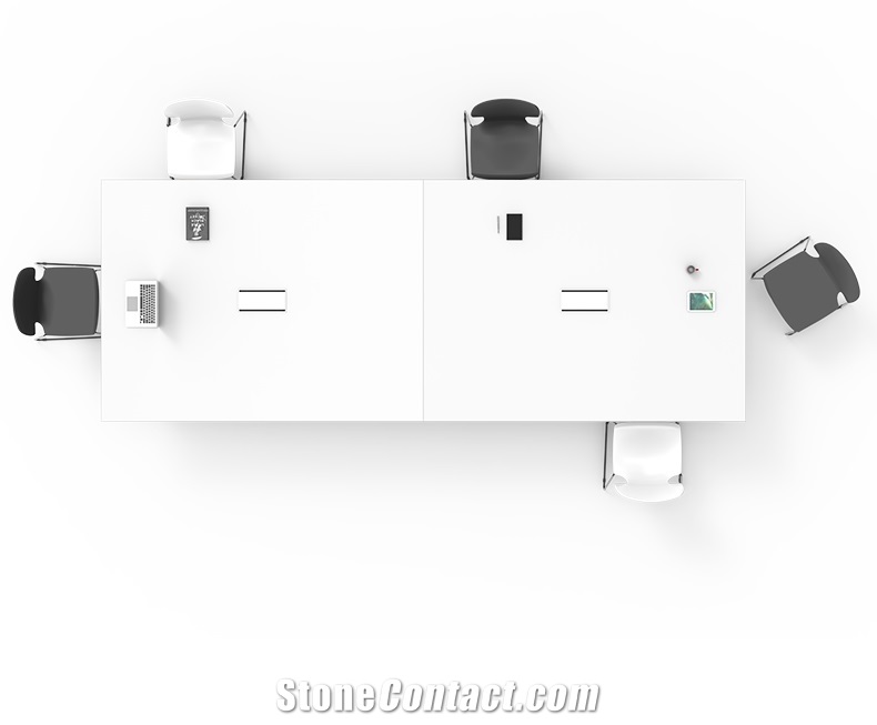 Modern Steel Leg Design Durable Meeting Desk