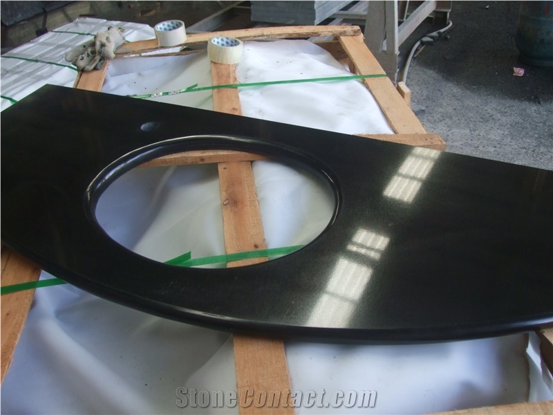 Mongolia Black Granite Vanity Tops