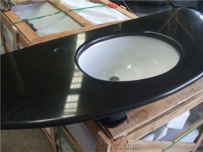 Mongolia Black Granite Vanity Tops