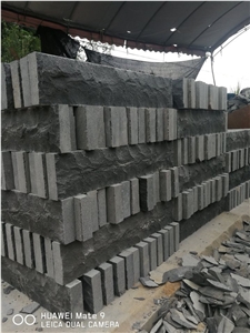 Mushroom Black Basalt Wall Stone Hole Cladding