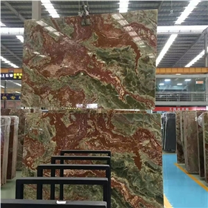 Natural Ancient Green Onyx Slab