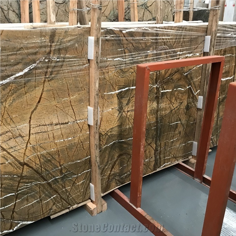 Natural Rainforest Gold Marble
