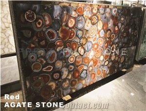 Natural Red Agate Semiprecious Stone Slabs Natural Red Agate Semiprecious Stone Slabs