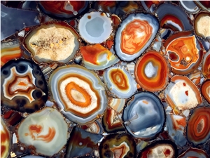 Natural Red Agate Semiprecious Stone Slabs