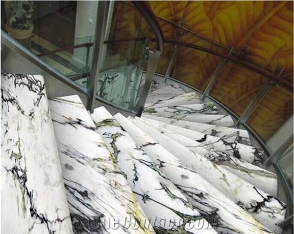 Nice Price Orchid Jade White Marble Tile for Step
