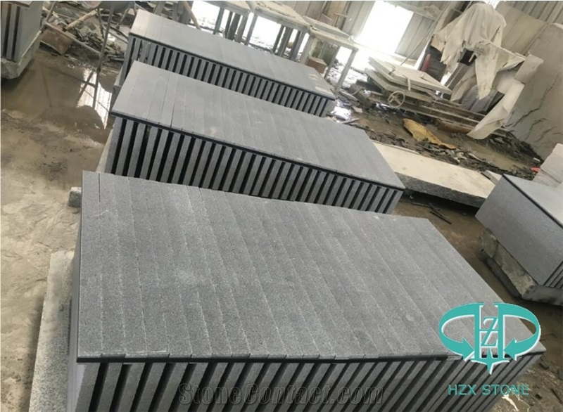 Old G654 Dark Grey Granite Flooring Tile for Paving, Parapets