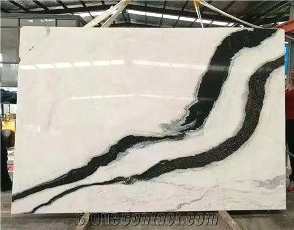 Panda White Marble with Black Grain Big Marble