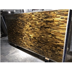 Porcelain Gem Red Tiger Eye Semiprecious Stone Tile