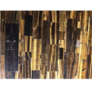 Porcelain Gem Red Tiger Eye Semiprecious Stone Tile