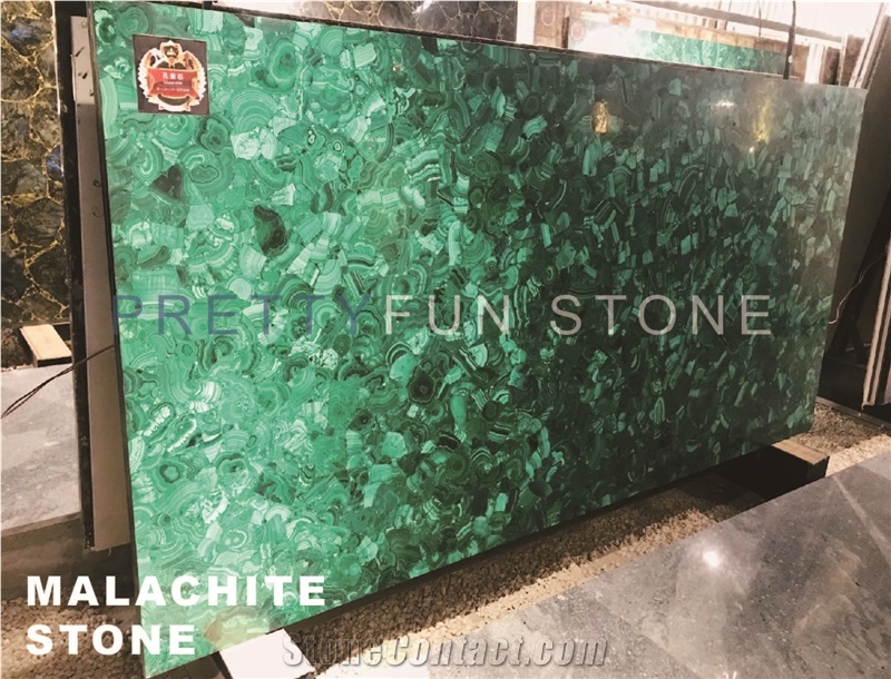Precious Green Malachite Slab for Decoration