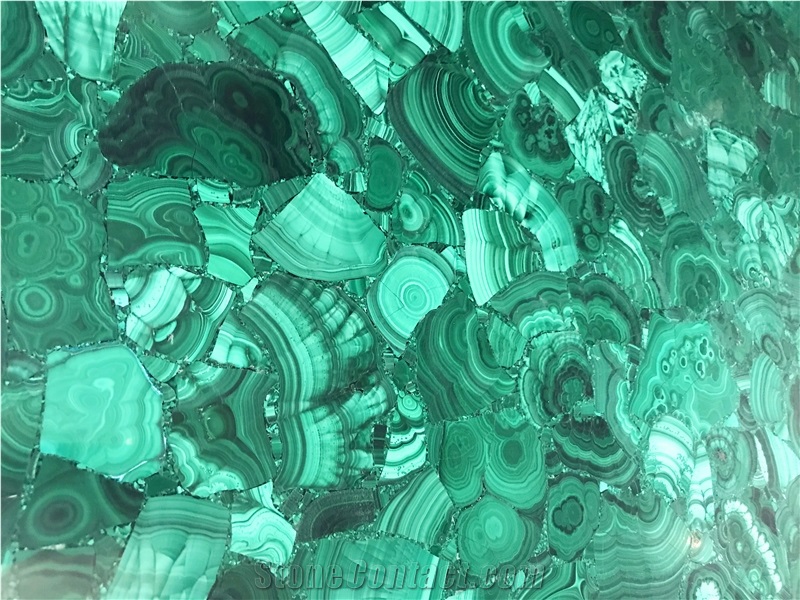 Precious Green Malachite Slab for Decoration