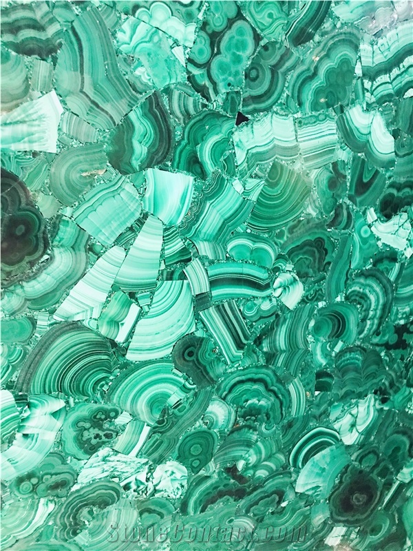 Precious Green Malachite Slab for Decoration
