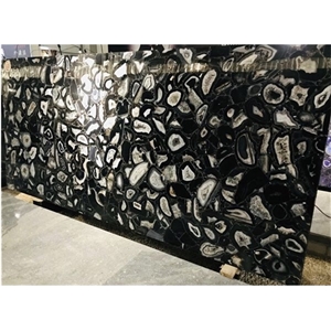 Prevalent Premium Black Agate Semiprecious Stone