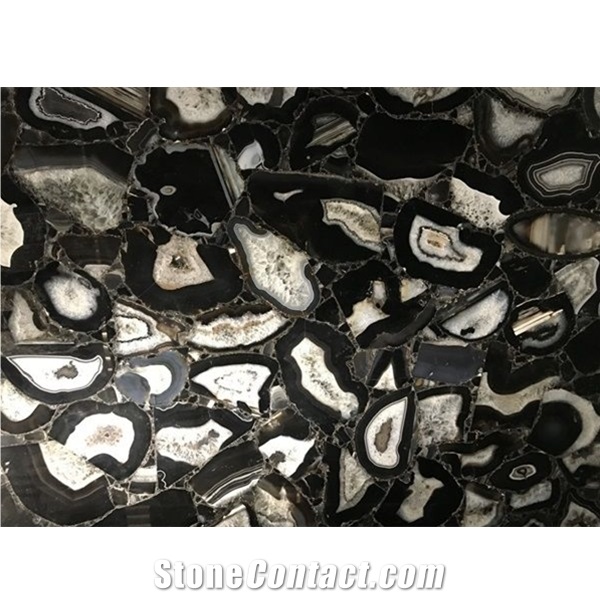 Prevalent Premium Black Agate Semiprecious Stone