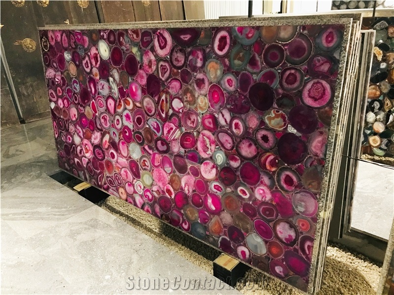 Red Agate Semiprecious Stone/Rose Quartz Agate