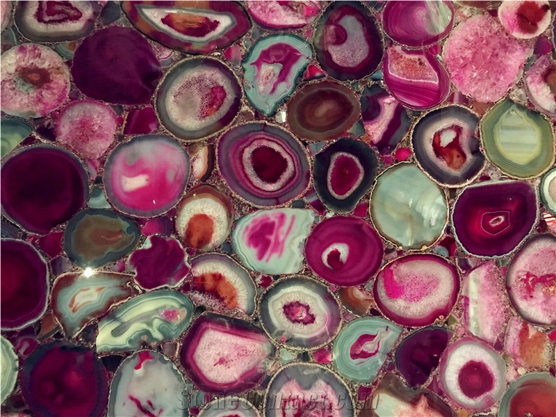 Red Agate Semiprecious Stone/Rose Quartz Agate
