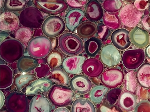 Red Agate Semiprecious Stone/Rose Quartz Agate