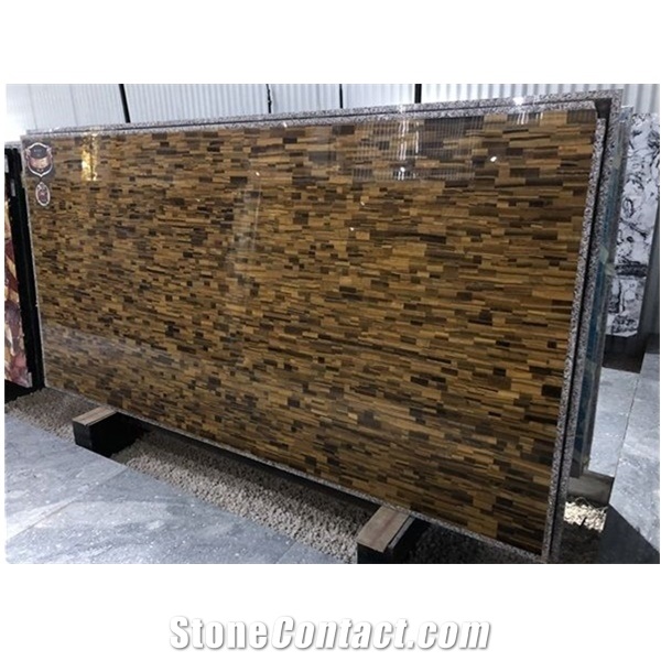 Red Tiger Eye Semiprecious Stone for Residential