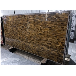 Red Tiger Eye Semiprecious Stone for Residential