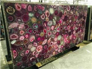 Rose Agate Stone Semiprecious Stone Tiles