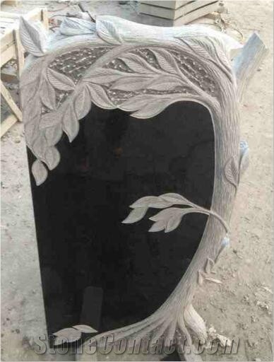 Shanxi Black Granite Tombstone