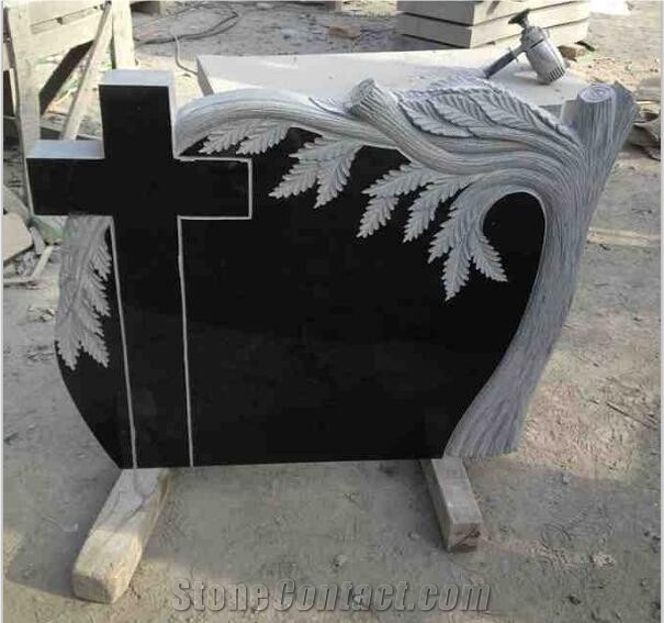 Shanxi Black Granite Tombstone