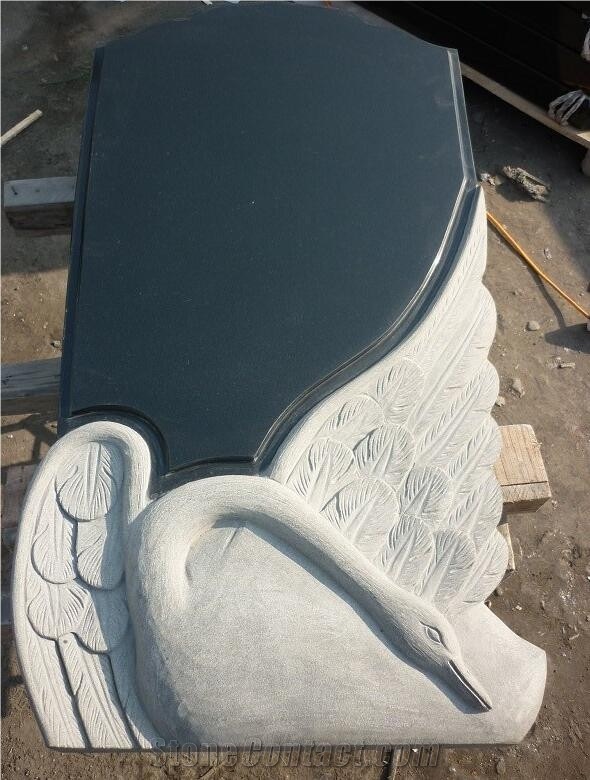 Shanxi Black Granite Tombstone