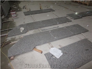 Swan White Granite Countertop, Kitchen Island