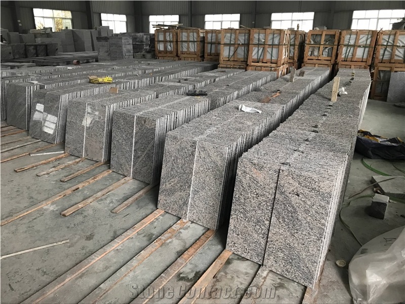 Tiger Skin Wave Grey Granite Polished Tiles